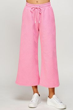 Comfortable Loungewear, Cropped Flare Pants, Cropped Wide Leg Pants, Travel Pants, Wide Pants, Midi Maxi Dress, Matching Top, Bubblegum Pink, New Arrival Dress