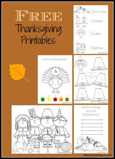 thanksgiving printables for kids to color