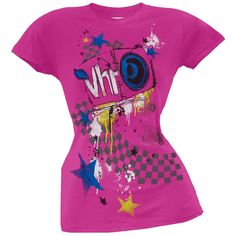 Vh1 - Speakers Juniors T-Shirt Juniors T-Shirts Old Glory LG Pink Scene Kid Outfits, Scene Shirts, Scene Clothing, T Shirt Blanket, Scene Shirt, Scene Outfits, Scene Fashion, Scene Kids, Emo Outfits