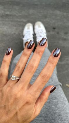 Chocolate Chrome, Black Chrome Nails, Ombre Chrome Nails, Kawaii Spring, Nails Images, Gold Chrome Nails, Chrome Nail Art, Chrome Nail