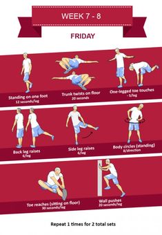 a poster with instructions on how to do an exercise