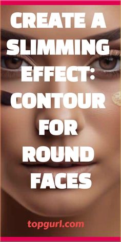 Learn how to enhance your features by utilizing contouring methods that refine and define a rounder face shape. Uncover the tips and tricks for perfecting the art of shadows and highlights to create a beautifully sculpted visage with enhanced dimension. Sharp Face Contour, Contour To Slim Round Face, Contouring For Round Face Shape, Face Contouring Round Face, Face Sliming Contour, How To Slim Your Face With Makeup, Contouring To Slim Face, Contour Makeup For Round Face Shape, Makeup For Slimmer Face