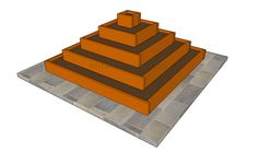 an image of a pyramid made out of bricks