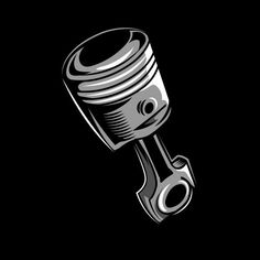 a black and white drawing of a crank on a black background with the words,