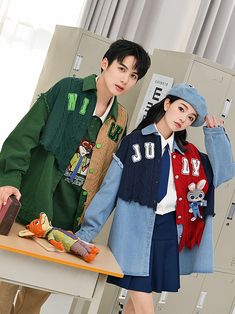 The price is for a jacket only, others are not included.  Garment Size   	 		 			Size 			S 			M 			L 		 		 			Shoulders 			58 			60 			62 		 		 			Bust 			118 			122 			126 		 		 			Sleeve Length 			47 			48 			49 		 		 			Full Length 			75 			77 			79 Spring Denim Outerwear For College, Long-sleeved Cotton Denim Jacket For College, Cotton Long Sleeve Denim Jacket For College, Long Sleeve Cotton Denim Jacket For College, Casual Long Sleeve Denim Jacket For College, College Denim Jacket For Fall, Spring Long Sleeve Denim Jacket For College, Casual Spring Denim Jacket For College, Spring Cotton Denim Jacket For College