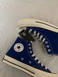 Converse Bleu, Cute Converse, Blue Converse, Hype Shoes, Pretty Shoes