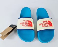 The North Face Men’s Base Camp III Comfort Slides  Sandals  Bluebird Pear Sorbet Men's Size 9 No Box New With Tags See Pictures Pear Sorbet, Base Camp, Slides Sandals, Face Men, North Face Mens, Bluebird, Blue Bird, See Picture, North Face