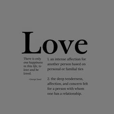 a black and white poster with the words love on it's back side, in front of a gray background