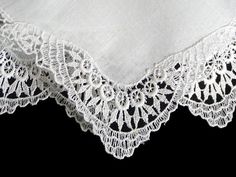 New old stock, unused vintage wedding hanky with appliqued lace borders and all four corners. Measuring 11 inches with a white cotton center. White Victorian Handkerchiefs With Lace Trim, Victorian White Handkerchiefs With Lace Trim, White Victorian Handkerchief With Lace Trim, Classic White Lace Handkerchiefs, Classic White Lace Handkerchief, Classic White Lace Work Handkerchiefs, Lace Wedding Handkerchiefs With Lace Trim, Lace Handkerchiefs With Lace Trim For Wedding, Vintage White Lace Handkerchiefs