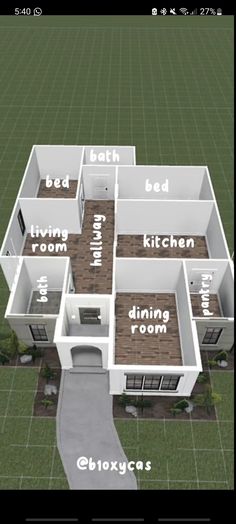 the floor plan for a house with different rooms