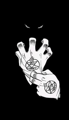 a black and white drawing of a person holding something in their hand with the word anarchy written on it