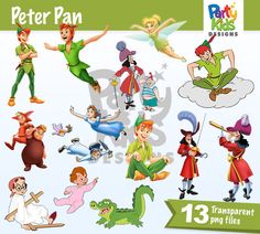 peter pan clipart collection - transparent and png files for use in design projects