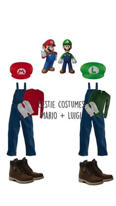 mario and luigi are dressed up in costumes