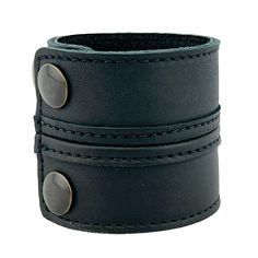 PRICES MAY VARY. HIGH QUALITY MATERIALS: Full-grain beautifully rugged leathers and the strongest industrial grade threads. All newer versions now have upgraded metal snaps, rust-free and extremely durable. PERSONALITY: Our leather burnishes and beautifies with use. These leather cuff bracelets have a stylish, hardy, rugged design sure to please any leather aficionado. The leather is full grain with original marks and scars. Each piece is special in its own way, and can vary some batch to batch Everyday Black Leather Bracelet, Leather Cuff Bracelets With Black Band, Leather Wristband For Everyday Use, Adjustable Leather Cuff Bracelet With Waxed Finish, Leather Bracelet With Wrist Strap For Everyday Use, Rugged Adjustable Cuff Leather Bracelet, Adjustable Rugged Leather Bracelet, Adjustable Leather Wristband With Waxed Finish, Adjustable Cuff Leather Bracelet