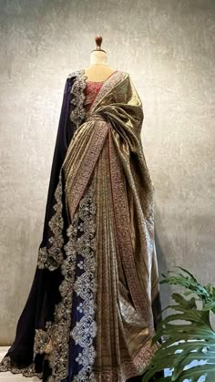 Designer sarees wedding Engagement saree. Unique blouse designs Wedding saree indian Fancy sarees party wear