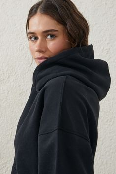 Body - Plush Premium Hoodie - BlackBody - Plush Premium Hoodie - BlackCotton On | Women | Clothing | Sweats & HoodiesCotton On | Women | Clothing | Sweats & HoodiesCotton On | Women | Clothing | Sweats & Hoodies Cozy Fit Black Outerwear With Ribbed Cuffs, Black Outerwear With Ribbed Cuffs, Cozy Fit, Black Athleisure Outerwear For Loungewear, Black Outerwear With Ribbed Cuffs And Funnel Neck, Black Funnel Neck Outerwear With Ribbed Cuffs, Black Fleece Hoodie With Funnel Neck, Black Funnel Neck Sweatshirt With Drawstring Hood, Black Funnel Neck Casual Hoodie, Black Athleisure Outerwear With Cozy Fit