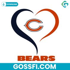 chicago bears logo with the word bears on it