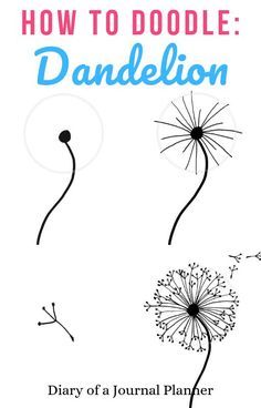 the cover of how to doodle dandelion