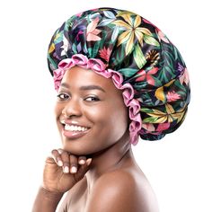 PRICES MAY VARY. 🎈Floral Fantasy -- Step into a world of blooming beauty with our shower cap adorned with a charming floral pattern. The captivating combination of vibrant flowers and lush foliage brings a touch of nature's splendor to your shower routine. 🎈Perfect Fit -- After years of research, we've developed M and XL sizes that fit most women. M is for short to medium hair and small head, while XL is for long hair or larger head. The elastic bands are flexible, making the cap comfortable t Women Long Hair, Small Head, Medium Short Hair, Pvc Fabric, Shower Caps, Large Shower, Vibrant Flowers, Shower Cap, Colorful Accessories