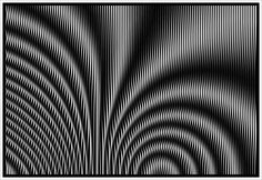 an abstract black and white background with lines in the center, as well as a square frame