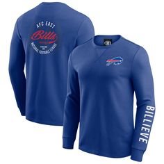 Channel classic game day style with this Buffalo Bills Washed Waffle-Knit Long Sleeve T-Shirt from the Darius Rucker Collection by Fanatics. The washed waffle-knit fabric provides a comfortably worn-in feel from the very first wear. Plus, with a classic crew neck and screen-printed team graphics, this tee is as stylish as it is comfortable. Darius Rucker, Buffalo Bills Gear, Tall Jeans, Sneaker Dress Shoes, Nike Fashion, Tommy Hilfiger Women, Buffalo Bills, Top Beauty Products, Junior Dresses