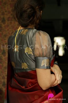 Ready to wear: Blouses - House of Ayana House Of Ayana, Blouse Designs High Neck, Boat Neck Blouse Design, Brocade Blouse, New Saree Blouse Designs, Latest Model Blouse Designs, Fashionable Saree Blouse Designs, Blouse Design Images