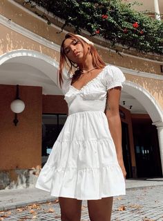 Graduation Dresses 2024 - Dresses for Graduation | Princess Polly USA Graduation Party Dresses, Mini Dress White, Polly Dress, Mini Robes, Grad Dresses, Flared Skirt, White Mini Dress, Princess Polly, Dress White