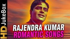 the cover art for romantic songs by rajendra kumar, featuring an image of a man with his eyes closed