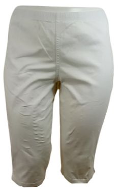 White Elastic Waist Pant 97% cotton