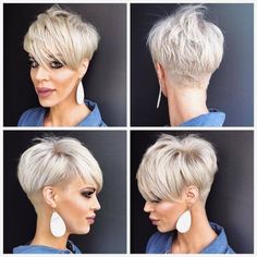 Haircuts Blonde, Blond Balayage, Short Sassy Hair, Short Grey Hair, Blonde Pixie Haircut, Sassy Hair, Funky Hairstyles