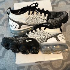 Nike Vapor Max Size 7y Blk & White Comes With Box Equivalent To Women 8-8.5 Can Ship Next Day Please Share My Page Pet & Smoke Free Home Please Share My Page, Share My Page, Nike Vapor Max, Vapor Max, Nike Vapor, Box Color, Shoes Nike, Men's Nike, Mens Shoes Sneakers