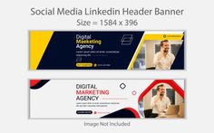 the social media banner is designed to be used for advertising