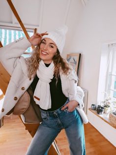 #winterfashion #winterstyle #winteroutfits #winteraccessories #girloutfits #outinspiration #comfyoutfit #cozystyle #cozyoutfits #beanie #winterlook #stayingwarm #europeanfashion #eurostyle #bloggerstyle #styleinspo #styleinspiration Winter Outfit Inspiration, Pom Beanie