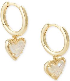 From Kendra Scott, these earrings feature:Hearts and huggies together - is there anything better? The Ari Heart Huggie Earrings adds that little something extra to your look with its playful asymmetrical design.Huggie earrings14k gold plated brassHinge closureApprox. 0.43" x 0.40" charm; 0.6" outside diameterImported.Please note: Due to the one-of-a-kind nature of the medium, exact color patterns Fantasy Earrings, Preppy Jewelry, Huggie Earring, Snake Jewelry, Jewelry Accessories Ideas, Snake Earrings, Jewelry Essentials, Jewelry Lookbook, Trendy Earrings