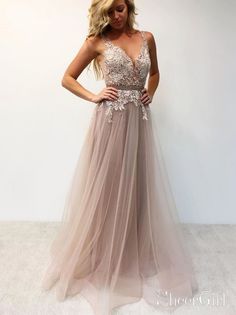 Beaded Lace Bodice V Neck Prom Dresses Long Cheap Formal Dress ARD1976-SheerGirl Prom Dresses Long Cheap, Cheap Formal Dresses, Prom Dresses Formal, Prom Hairstyles For Short Hair, V Neck Prom Dresses, Lace Ball Gowns, Prom Dresses 2019, Long Prom Dresses, Grad Dresses