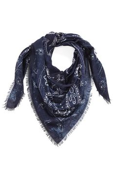 Treasure&Bond Paisley Border Bandana Wraps And Shawls, Paisley Border, Scarfs, Alexander Mcqueen Scarf, Scarf Wrap, Madewell, Paisley, Top Brands