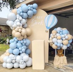 Balloon Birthday Themes, Baby Shower Announcement, Boy Birthday Decorations, Boy Baby Shower Ideas, Baby Gender Reveal Party