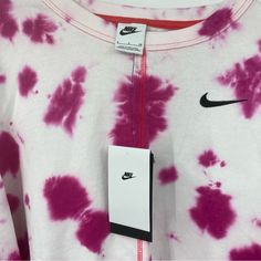 Nwt Nike Women’s Crewneck Sweatshirt 100% Authentic Hot Pink And White Oversized Clean And Smoke Free Home Nike White Graphic Print Sweatshirt, Hot Pink Nike Crewneck, Nike Pink Sweatshirt For Streetwear, Pink Oversized Sporty Sweatshirt, Pink Crew Neck Sporty Sweatshirt, Womens Oversized Sweatshirts, Pink Sweatshirt, Nike Tops, Oversized Sweatshirt