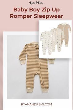 Baby boy zip-up sleeper|Infant sleep romper|Zippered baby onesie| Sleep Romper, Infant Sleep, Boys Baby, Baby Essentials, Baby Sleep