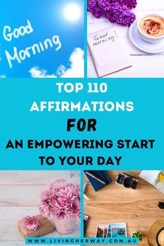 Top 110 Affirmations For an Empowering Start to Your Day- Living Her Way Morning Affirmations, Self Empowerment, Transform Your Life, Feel Confident, Positive Affirmations, Self Improvement, Personal Development, Self Care, Self Love