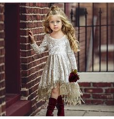 Baby Girl Party Frock Gown Dress Infant Baby Girl Party Frock Vintage Princess Dress, Girls Velvet Dress, Boho Queen, Infant Flower Girl Dress, Tassel Dress, Girl Princess Dress, Sweet Dress, Fashion Kids