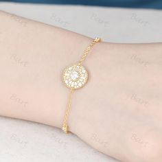 Delicate Mosaic Moissanite Round Curb Chain Bracelet, Bezel Moissanite Silver Bracelet, Vintage Luxury Moissanite, Personalized Wedding Jewelry Set ◆ Product Specifications Center stone: 5mm round Moissanites VS F-G or lab grown diamond VS E-F Side stones: baguette and round moissanite same ring: https://www.etsy.com/listing/1751913791 ◆CUSTOM ORDERS: I welcome all kinds of Custom orders. Please contact us for any information you need. We can work with you on special custom projects you have in Yellow Gold Diamond Bracelet With Bezel Setting For Wedding, Delicate Cubic Zirconia Diamond Bracelet, Wedding Bracelets In Diamond White With Bezel Setting, Gold Round Moissanite Diamond Bracelet, Diamond White Bezel Setting Bracelets For Wedding, Gold Moissanite Diamond Bracelet, Delicate Round Bracelets With Single Cut Diamonds, Diamond White Bracelets With Bezel Setting For Wedding, Wedding Cubic Zirconia Diamond Bracelet With Bezel Setting