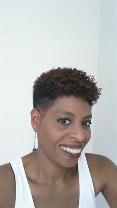 Images in 2022 | Natural hair styles, Tapered natural hair, Natural hair styles for black women Tapered Cuts For Black Women, Short Hair Cuts For Women Pixie, Short Undercut Hairstyles, Cute Short Curly Hairstyles, Relaxed Hair Styles, Natural Relaxed Hair, Tapered Afro, Bridal Makeup Hairstyles, Natural Hair Haircuts