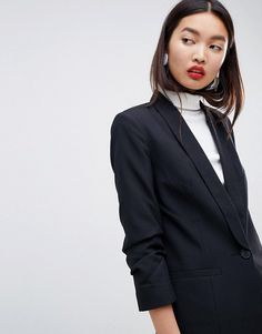 ASOS DESIGN mix & match suit blazer | ASOS Sleek Business Blazer Dress With Suit Collar, Sleek Blazer Dress With Suit Collar For Business, Sleek Office Blazer Dress With Single Button, Sleek Notch Lapel Blazer Dress For Office, Sleek Single Button Blazer Dress For Office, Sleek Single-button Blazer Dress For Office, Modern Business Blazer Dress With Suit Collar, Modern Blazer With Suit Collar For Office, Business Tuxedo Blazer Dress With Suit Collar