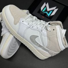 Nike Air Jordan 1 Mid Se Craft Gs Inside Out White Fb9142-120 7y/Women’s 8.5. New With Box. White Mid-top Jordan Shoes For Streetwear, White Jordan Shoes With Branded Insole, Casual White Jordan Shoes With Boost Midsole, Modern White High-top Custom Sneakers, White Custom Sneakers With Speckled Midsole, White Low-top Jordan Shoes With Speckled Midsole, Modern White Sneakers With Speckled Midsole, White High-top Jordan Shoes, White High-top Jordan Shoes With Laces