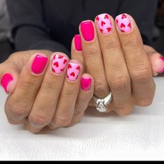 Tropical Nails, Pretty Toe Nails, Stylish Nails Designs, Gelish Nails, Nail Art Wedding, Short Acrylic Nails, Valentine's Day Nails, Valentines Nails, Holiday Nails