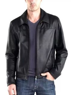 I just added a new item to eBay, Men Black Leather Jacket Real Bomber Classic Casual Lambskin Leather Biker Coat! #eBay #eBaySeller Moto Leather Outerwear With Pockets, Casual Leather Outerwear For Biker Events, Casual Leather Biker Jacket, Fitted Leather Jacket Casual Style, Biker Leather Outerwear With Zip Fly, Leather Biker Outerwear, Casual Black Leather Biker Jacket, Casual Leather Jacket For Biker Events, Urban Leather Outerwear For Business