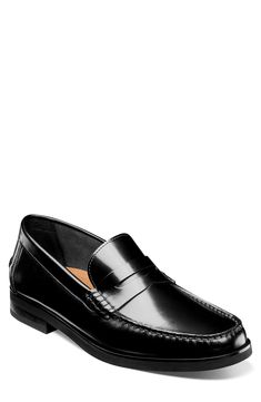 Get classic style and complete comfort in this moc-toe penny loafer constructed with a cushioned footbed, arch support and a flexible sole. Style Name:Florsheim Berkley Flex Penny Loafer (Men). Style Number: 6120010. Classic Slip-resistant Plain Toe Loafers, Classic Plain Toe Slip-resistant Loafers, Business Slip-resistant Moc Toe Loafers, Moc Toe Slip-resistant Loafers For Business, Slip-resistant Moc Toe Loafers For Business, Classic Slip-on Dress Shoes With Slip-resistant Sole, Classic Slip-on Dress Shoes Slip-resistant, Classic Plain Toe Moccasins With Ortholite Insole, Classic Moccasins With Ortholite Insole For Business Casual