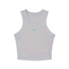 These custom women's tank tops are crafted with a premium blend of 52% Airlume combed and ring-spun cotton and 48% polyester, providing an ultra-soft, breathable feel. This fitted racer-back tank features a chic 1x1 micro ribbed texture, ensuring a flattering, snug fit. The high neck design offers a sleek, modern look, while the mid-length cut makes it perfect for layering or wearing on its own. Available in Athletic Heather, which consists of a 90/10 Airlume combed and ring-spun cotton/polyester blend, this tank top is the ideal blend of comfort and style for any casual or athletic occasion. .: 52% Airlume combed and ringspun cotton, 48% polyester (fiber content varies for different colors) .: Light fabric (5.46 oz/yd² (185 g/m .: Fitted stretch fit .: Mid length .: Tear-away label .: Pri Racerback Vest Top For Streetwear, Gray Scoop Neck Tank Top For Summer, Gray Tank Top For Summer Sports, Gray Tank Top For Sports In Summer, Casual Tank Top For Streetwear, Gray Tank Top For Gym In Summer, Gray Athleisure Vest Tops, Cotton Racerback Tank Top Athleisure, Cotton Racerback Tank Top For Athleisure