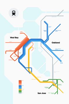 the subway map shows where to go and what to see in each section, as well as directions